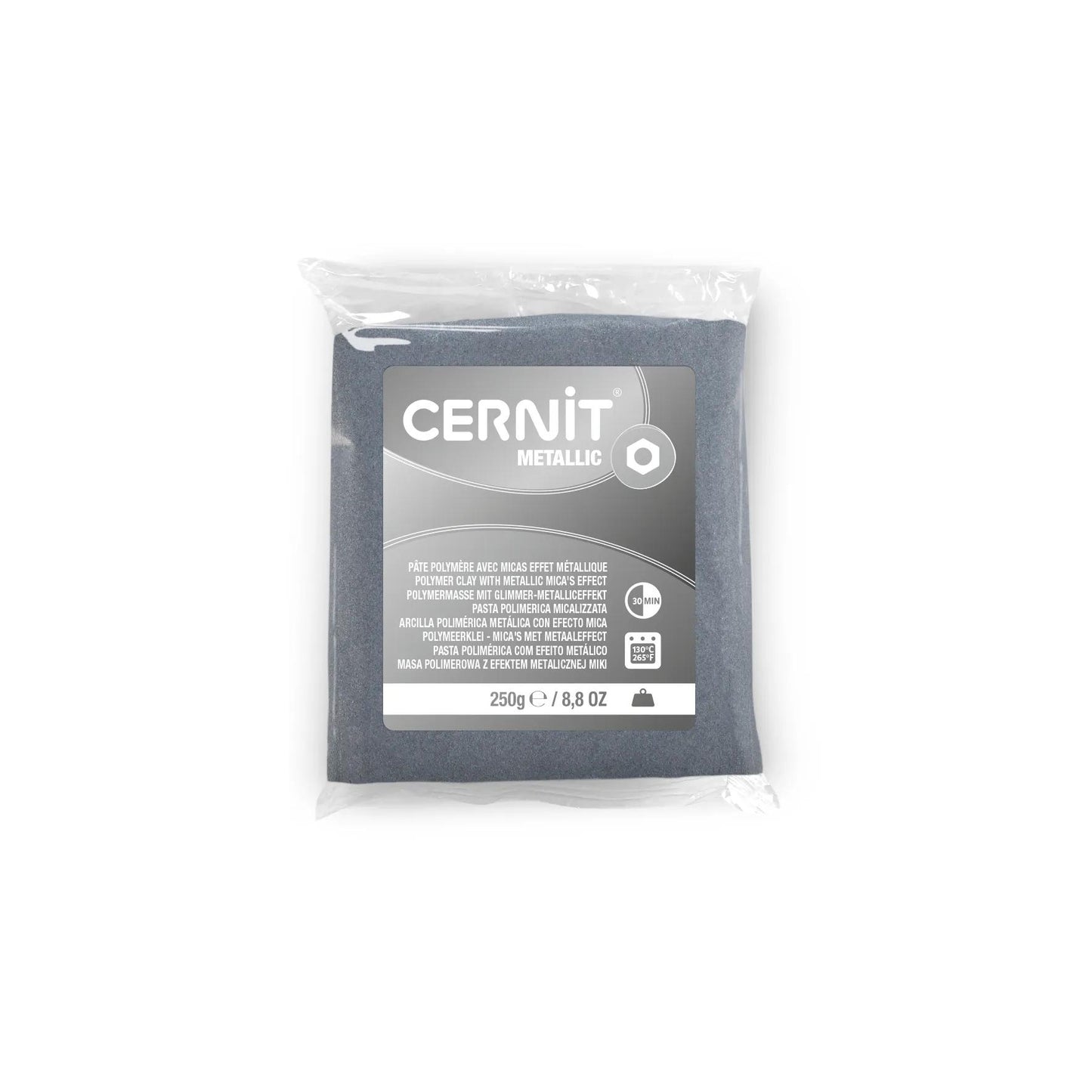 METALLIC Cernit 250 g Silver - Silver 80 (Pack x4)
