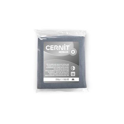 METALLIC Cernit 250 g Silver - Silver 80 (Pack x4)
