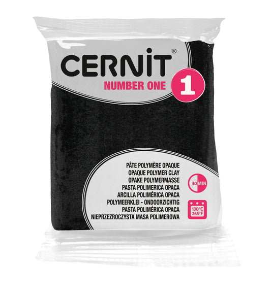Cernit n°1 56 g Black - Black 100 (Pack x6)