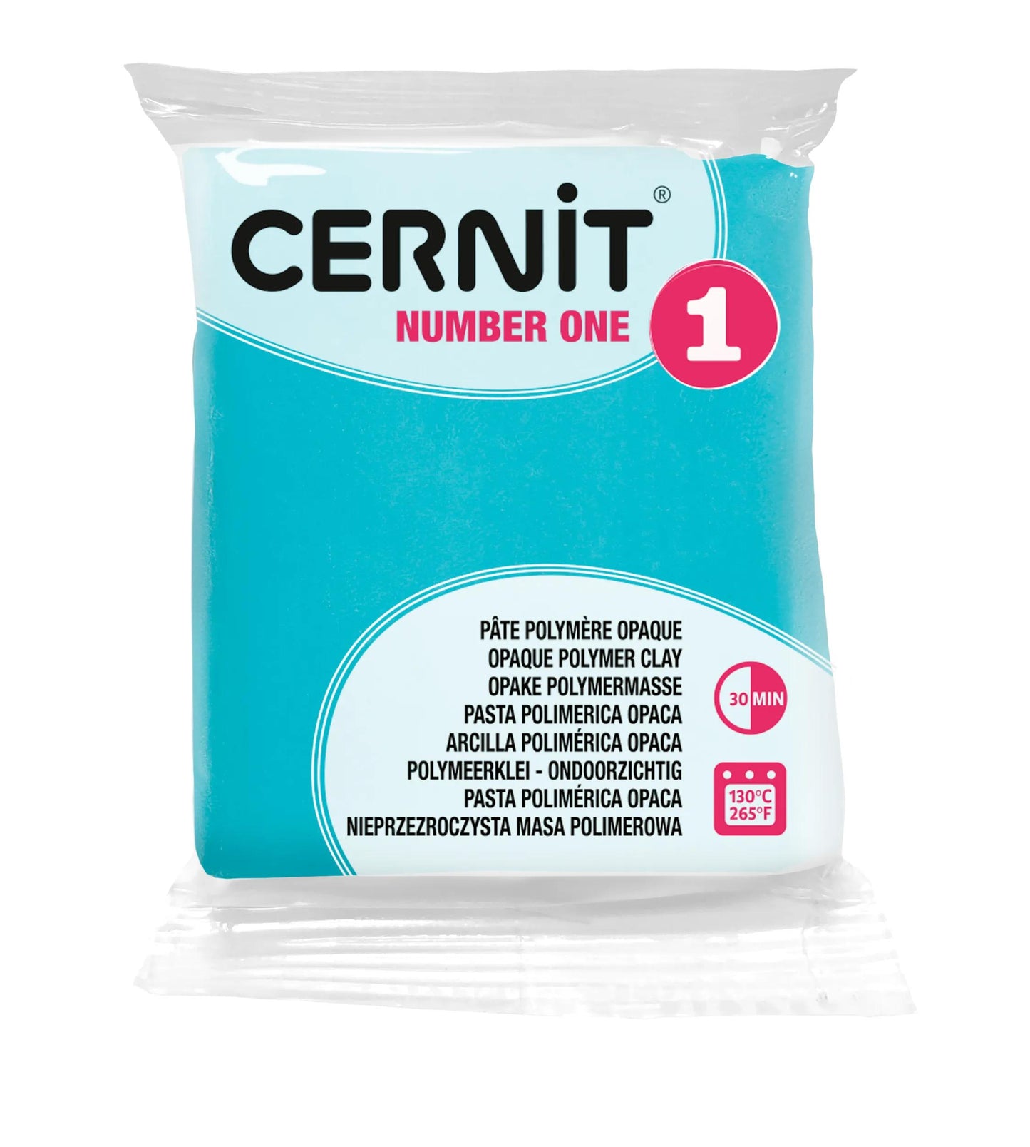 Cernit n°1 56 g Turquoise green - Turquoise green 676 (Pack x6)