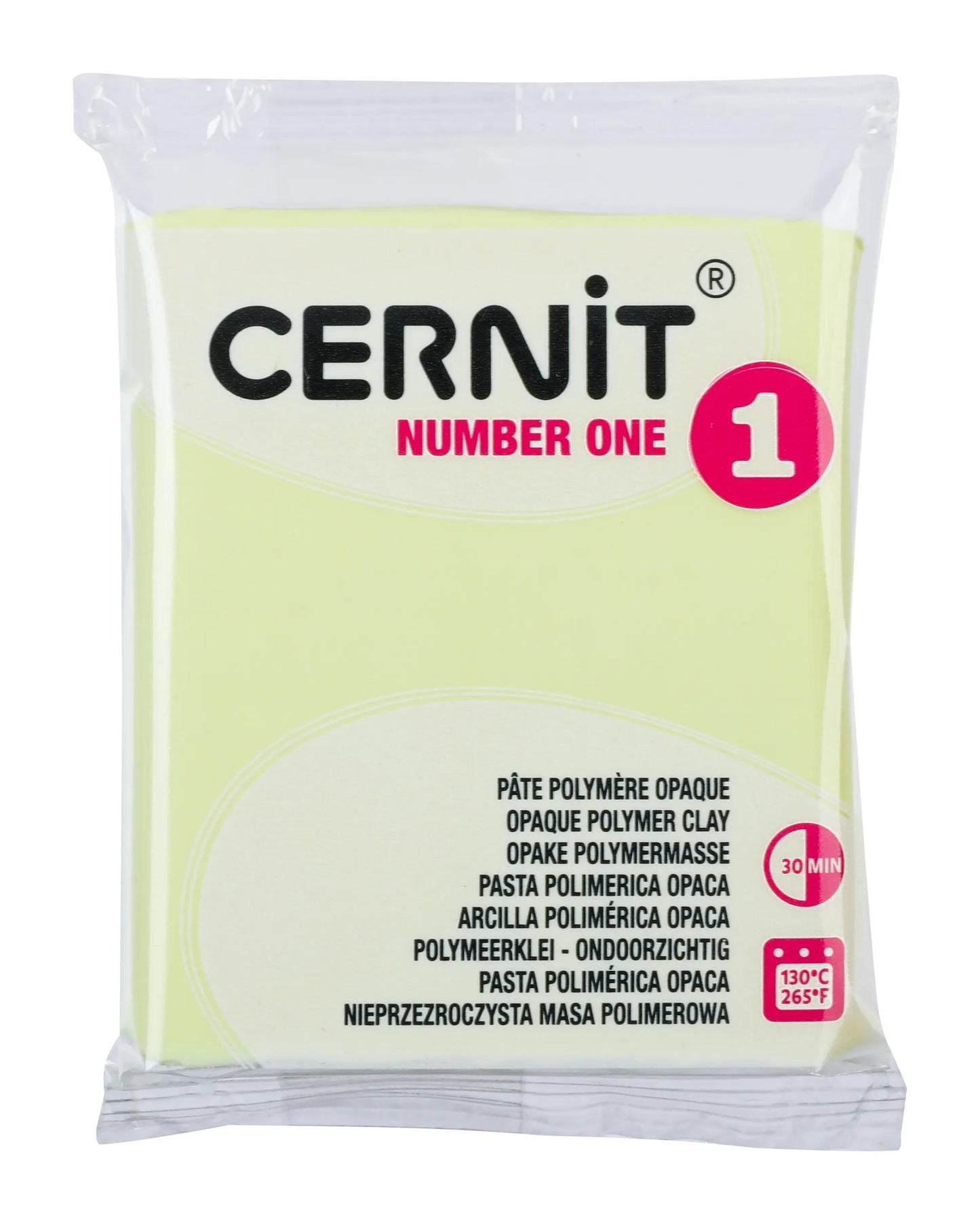 Cernit n°1 56 g pastel yellow - Yellow 731 (Pack x6)