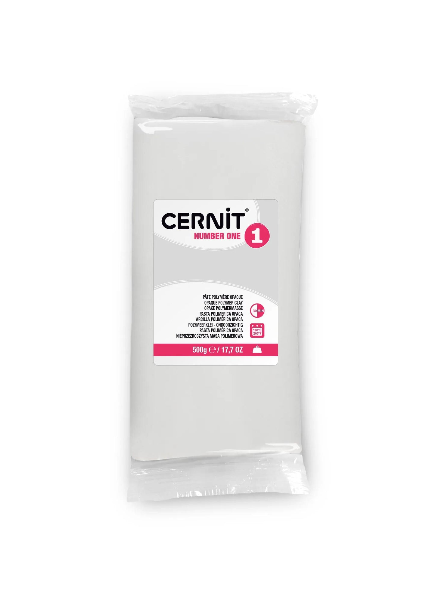 Cernit n°1 500 g White opaque - White 27 (Pack x2)
