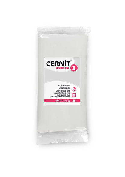 Cernit n°1 500 g Blanc opaque - Blanc (Lot x2)