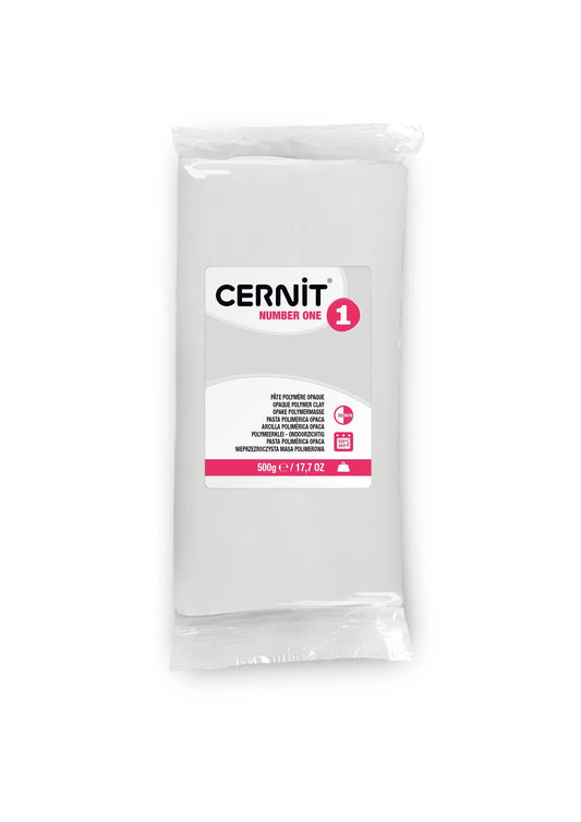 Cernit n°1 500 g White opaque - White 27 (Pack x2)