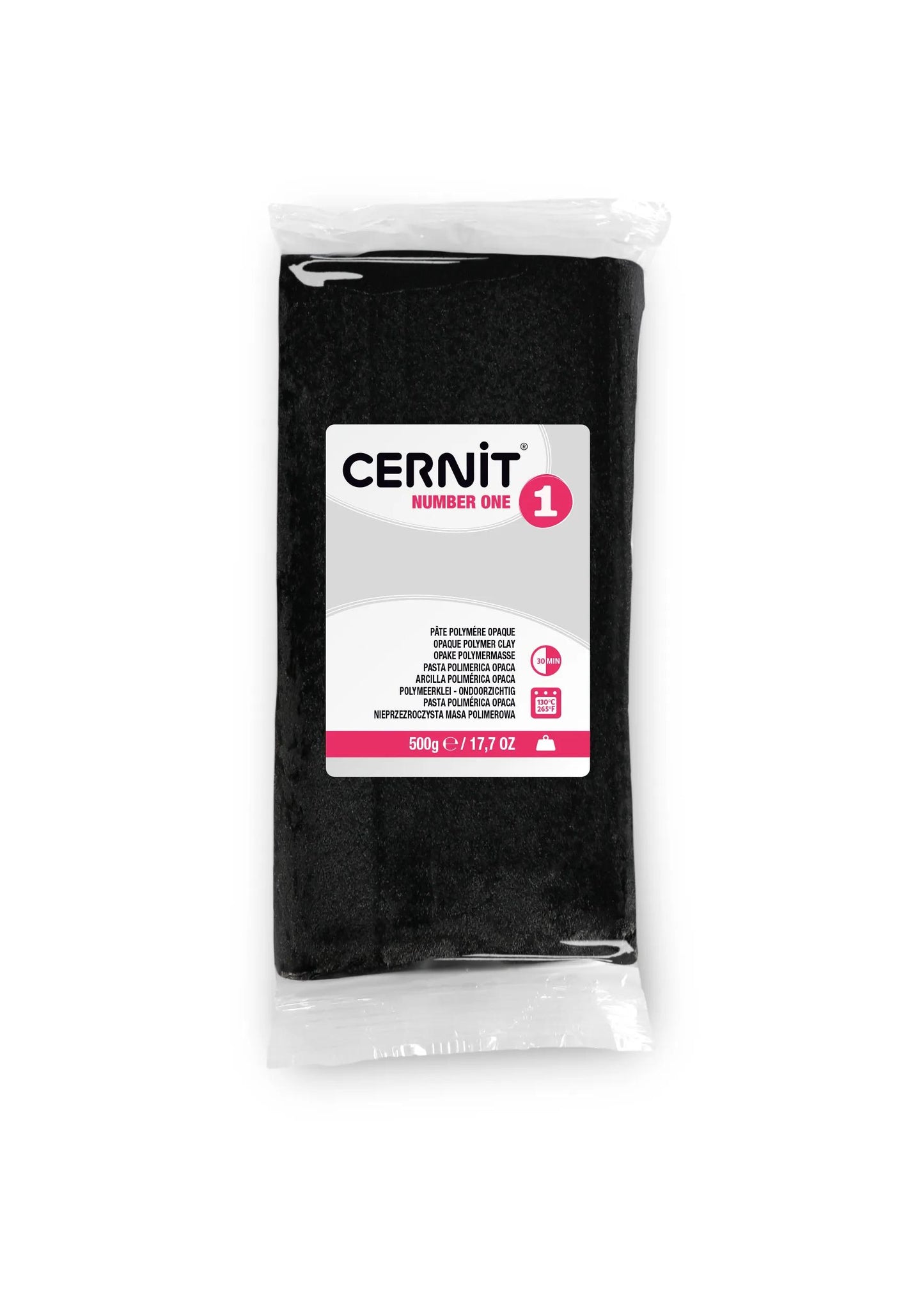 Cernit n°1 500 g Black - Black 100 (Pack x2)