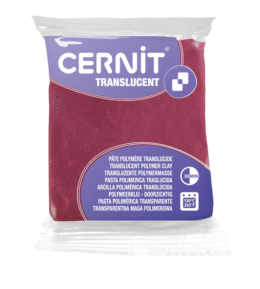 Cernit TRANSLUCENT 56 g Bordeaux - Bordeaux 411 (Pack x6)
