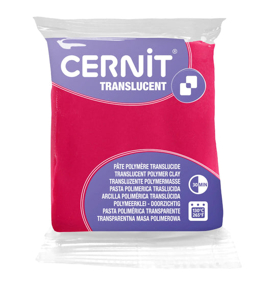 Cernit TRANSLUCENT 56 g Ruby - Ruby 474 (Pack x6)