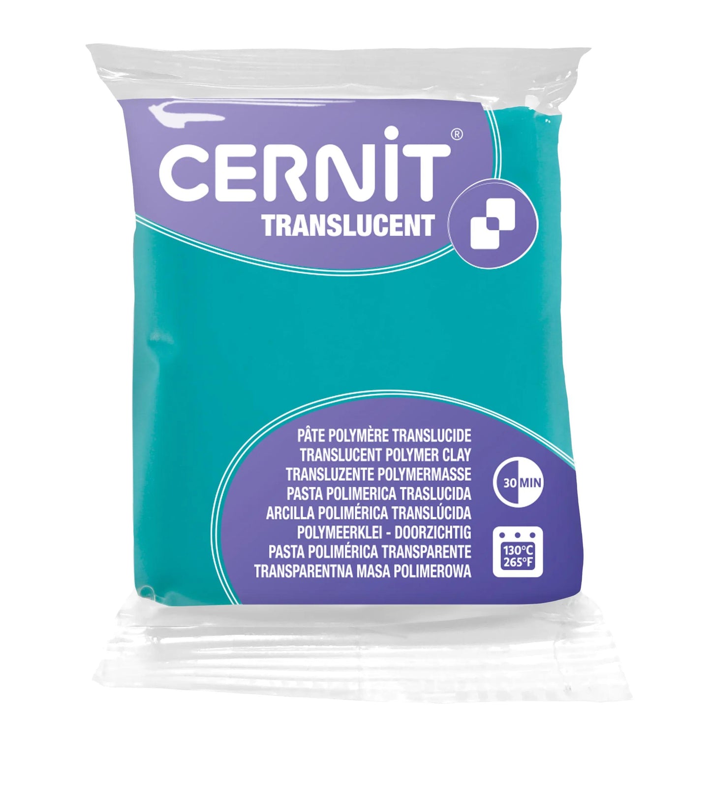 Cernit TRANSLUCENT 56 g Emerald - Green emerald 620 (Pack x6)
