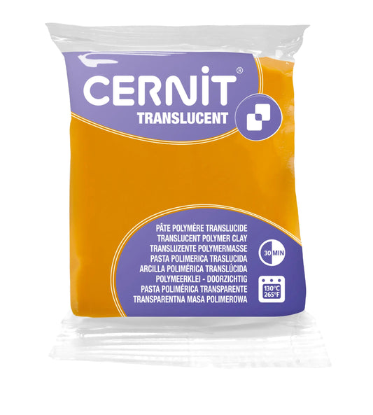 Cernit TRANSLUCENT 56 g Amber - Amber 721 (Pack x6)