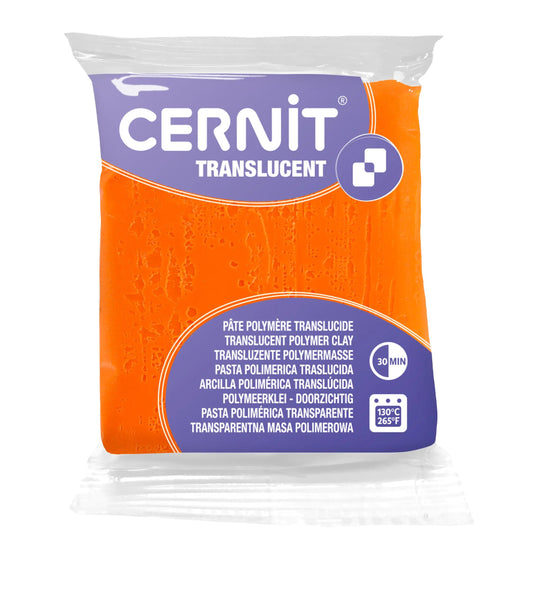 Cernit TRANSLUCENT 56 g Orange - Orange 752 (Pack x6)