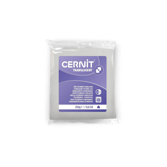 TRANSLUCENT cernit 250 g TRANSLUCENT white - White translucent 5 (Pack x4)