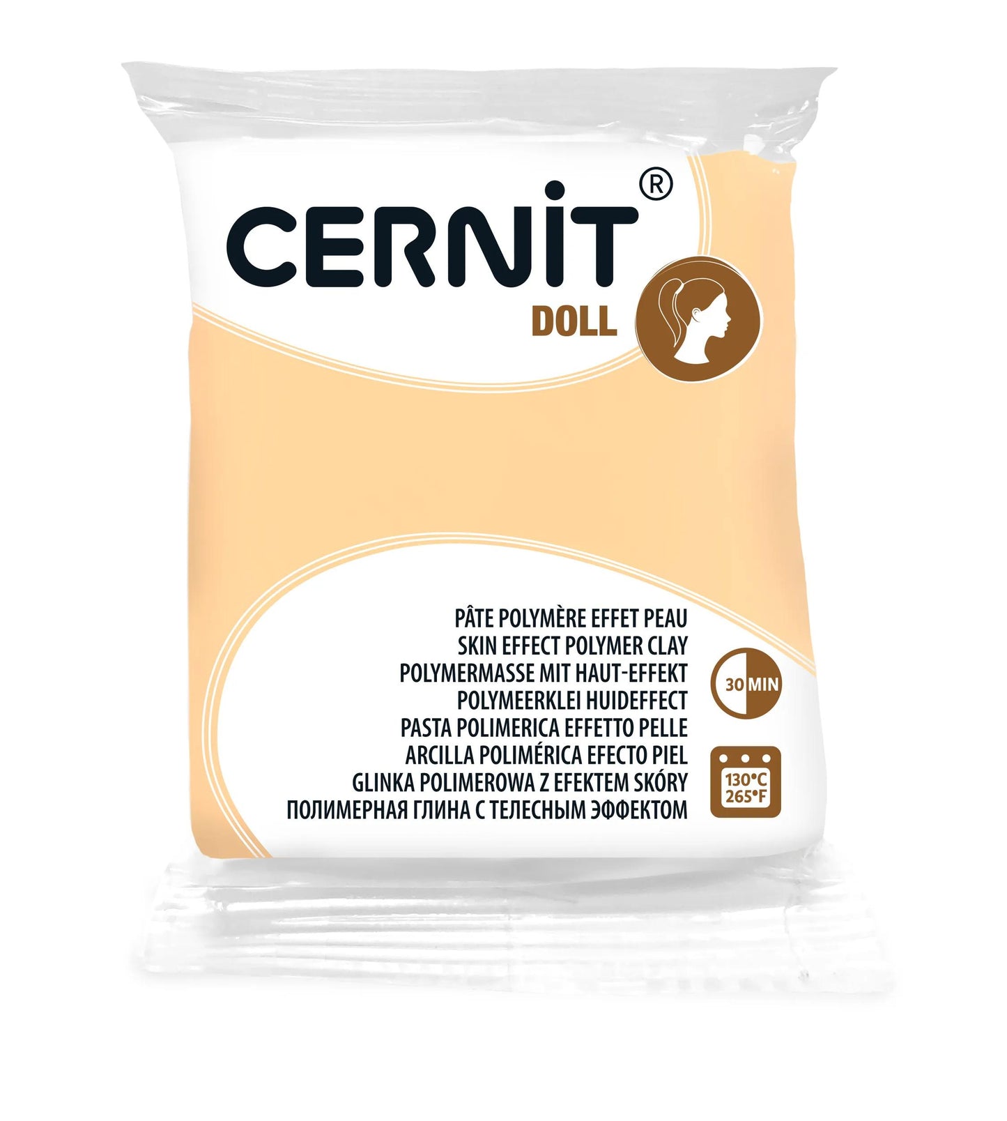 Cernit DOLL 56 g Almond - Almond - New 744 (Pack x6)