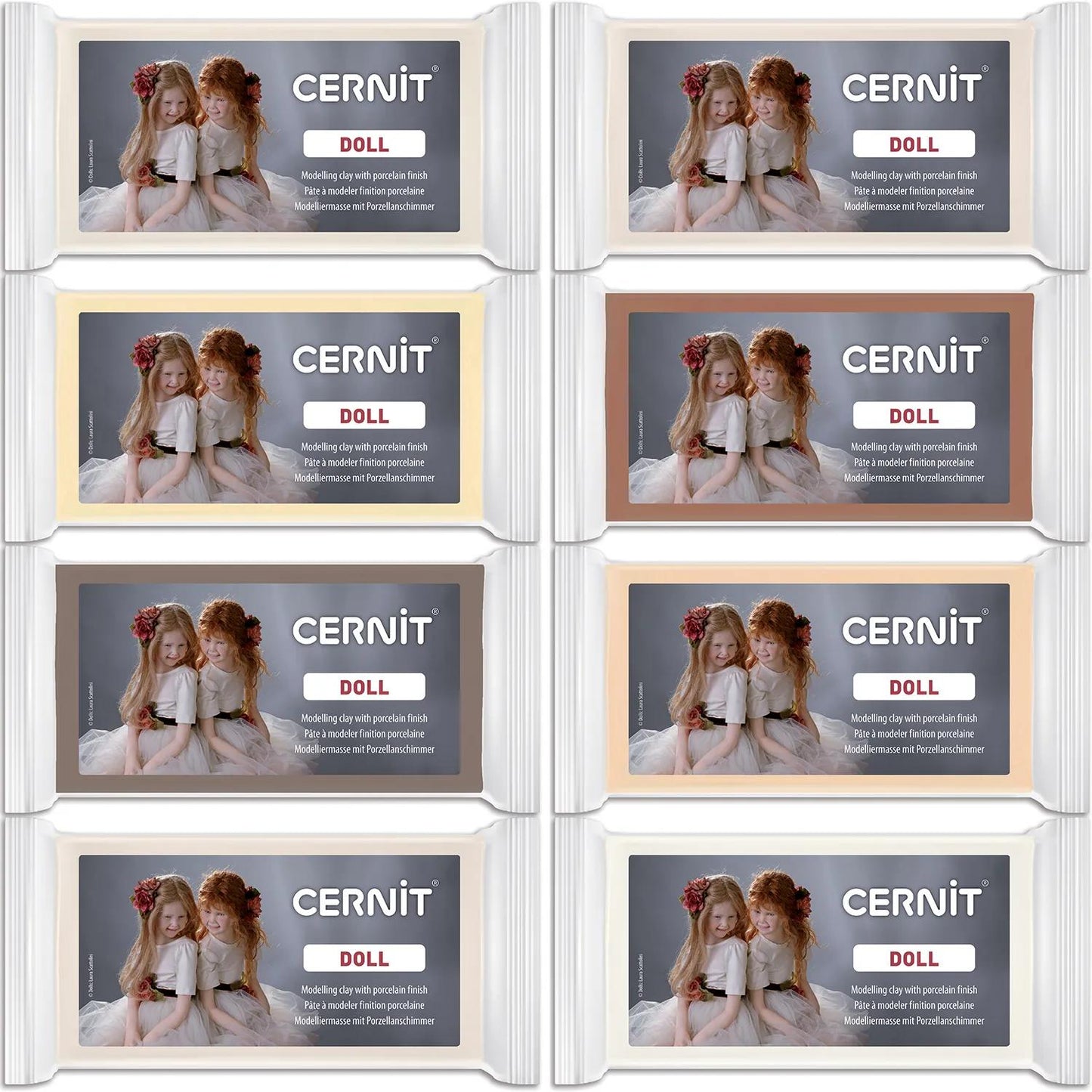 Cernit DOLL collection 500 g White - White 10 (Pack x2)