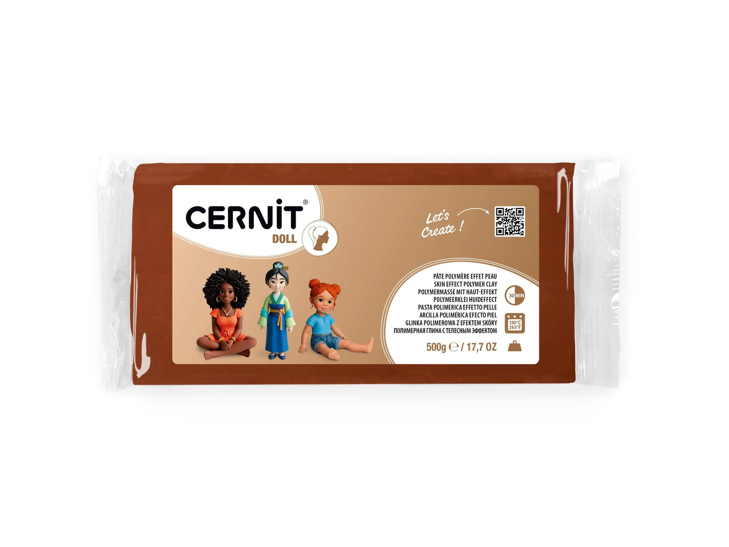 Cernit DOLL collection 500 g Caramel - Caramel 807 (Pack x2)