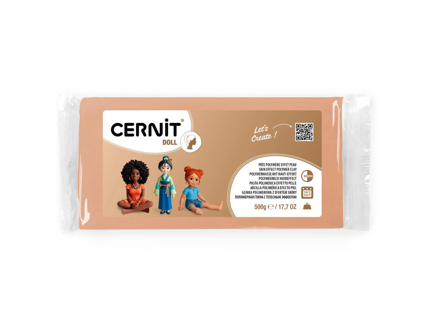 Cernit DOLL collection 500 g Sun tan - Sun tan 855 (Pack x2)