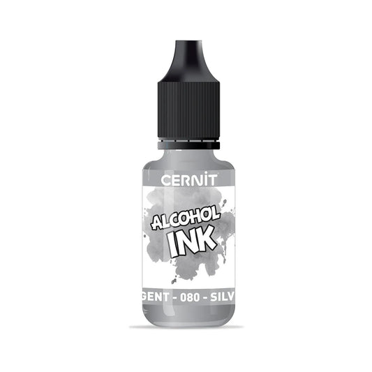 Alcohol ink cernit 20 ml Silver - Silver 80 (Pack x6)