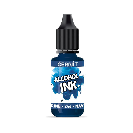 Cernit ink with alcohol 20 ml Marine - Navy Blue 246 (Pack x6)