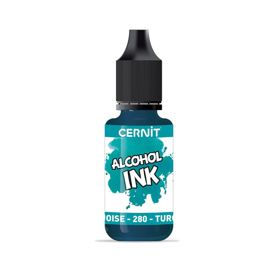 Alcohol ink cernit 20 ml Turquoise blue - Turquoise blue 280 (Pack x6)