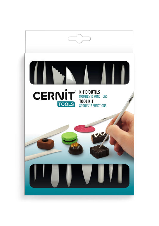 Cernit 8 tool kit - White (Pack x6)