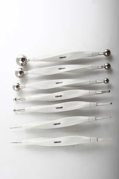Cernit tool with metal balls 13mm/8mm - Steel (Pack x6)