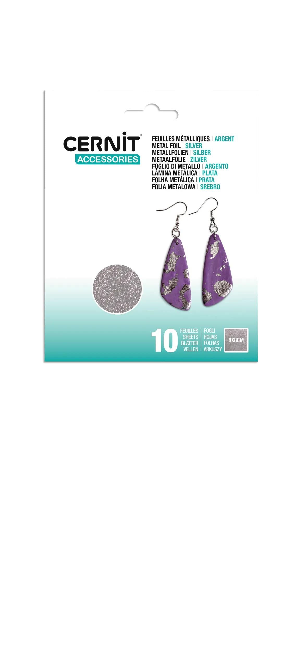 Pack 10 metallic sheets - silver - Silver (Pack x10)