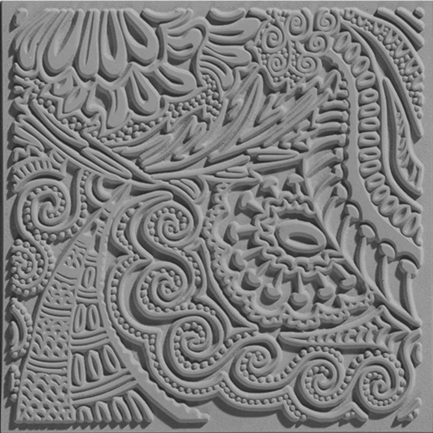 Cernit texture plate Moments - Grey (Pack x10)