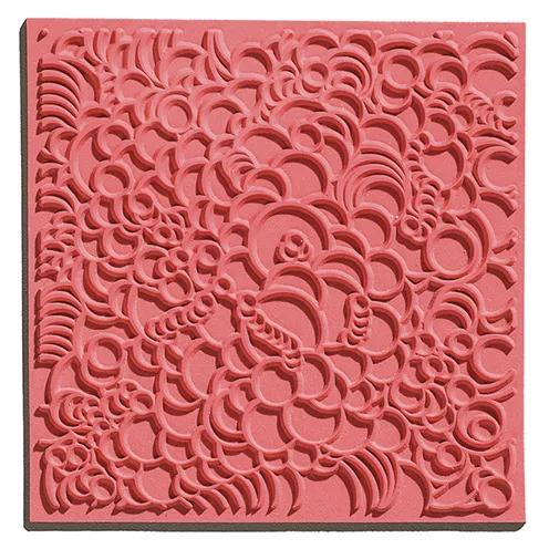 Cernit texture plate Bubbles - Grey (Pack x10)