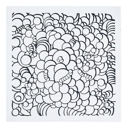 Cernit texture plate Bubbles - Grey (Pack x10)