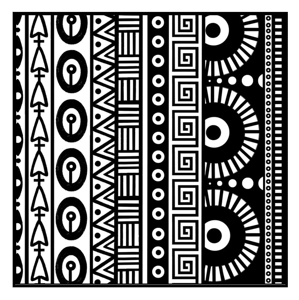 Cernit Geometrics texture plate - Grey (Pack x10)