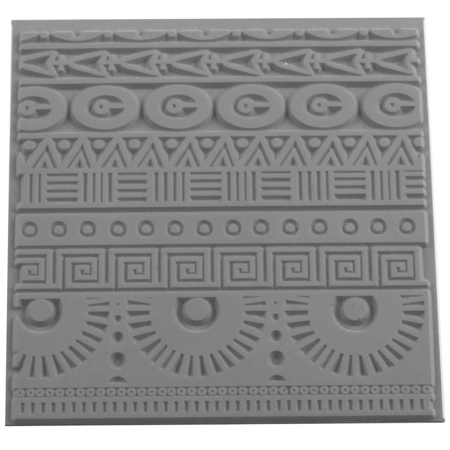 Cernit Geometrics texture plate - Grey (Pack x10)