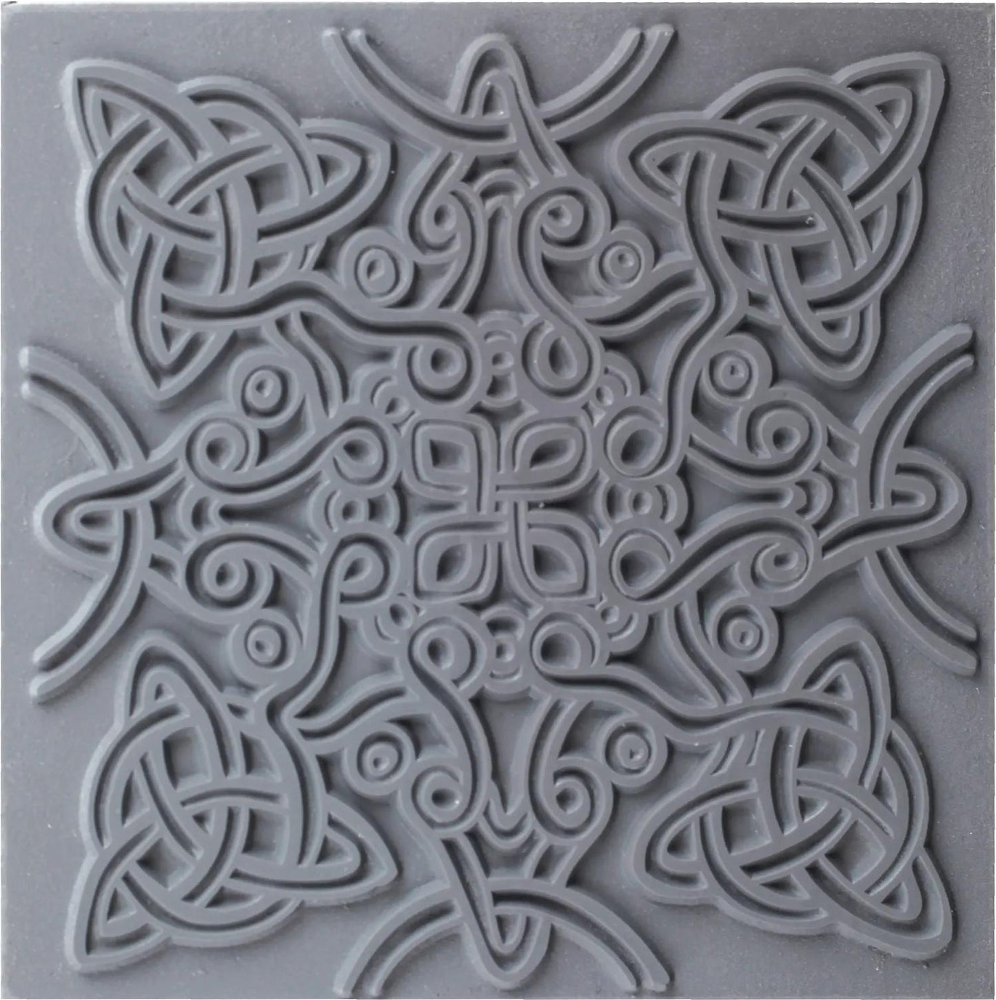 Cernit texture plate Celtic knot - Grey (Pack x10)