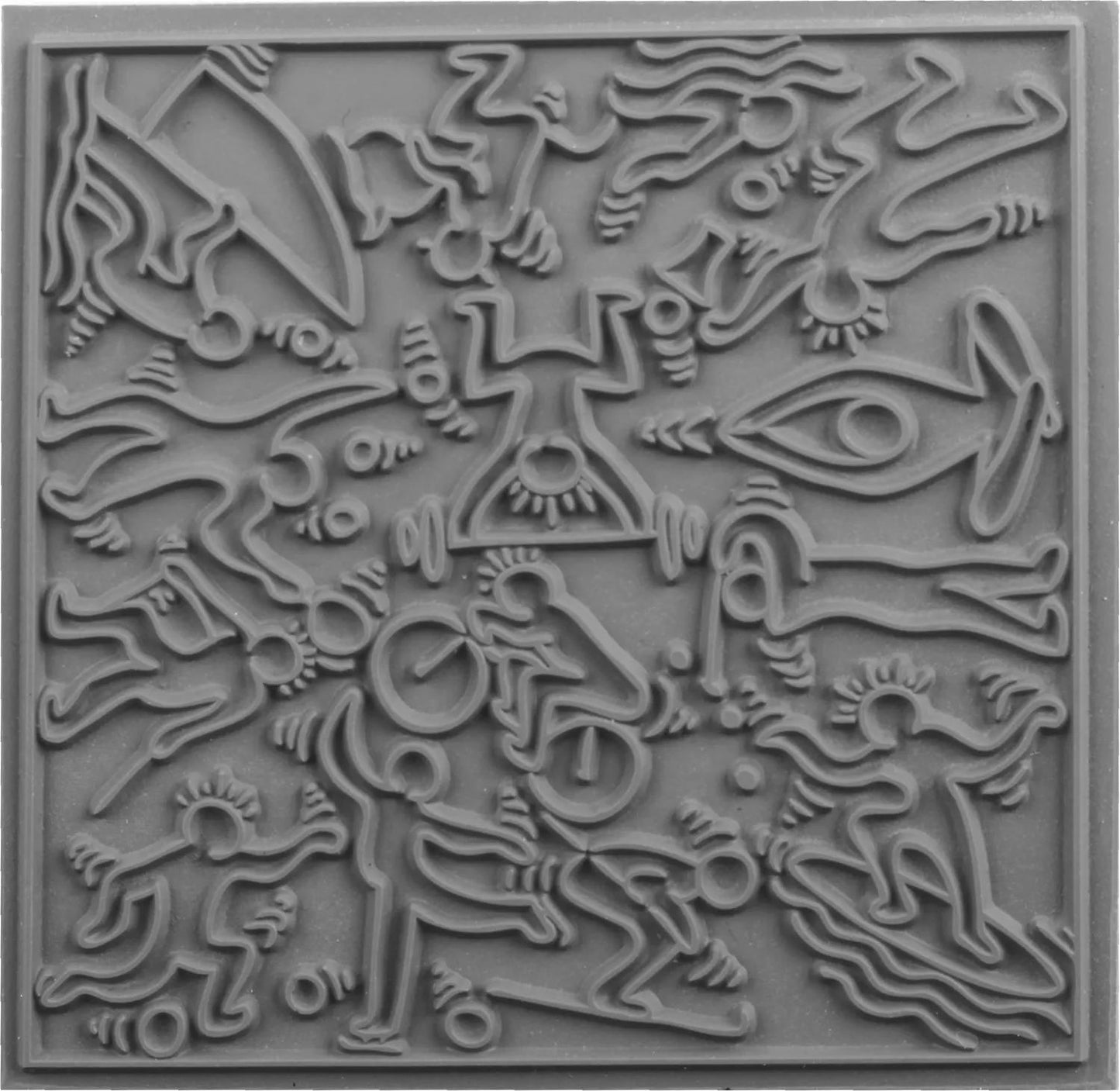 Cernit texture plate Sports - Grey (Pack x10)