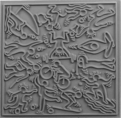 Cernit texture plate Sports - Grey (Pack x10)