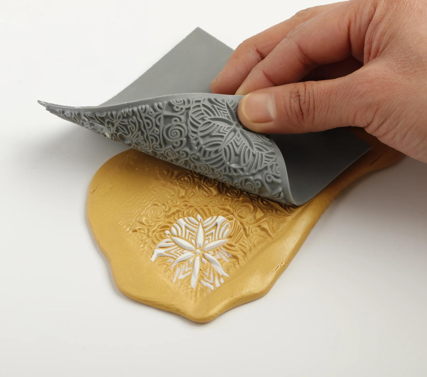 Cernit Mandala texture plate - Grey (Pack x10)