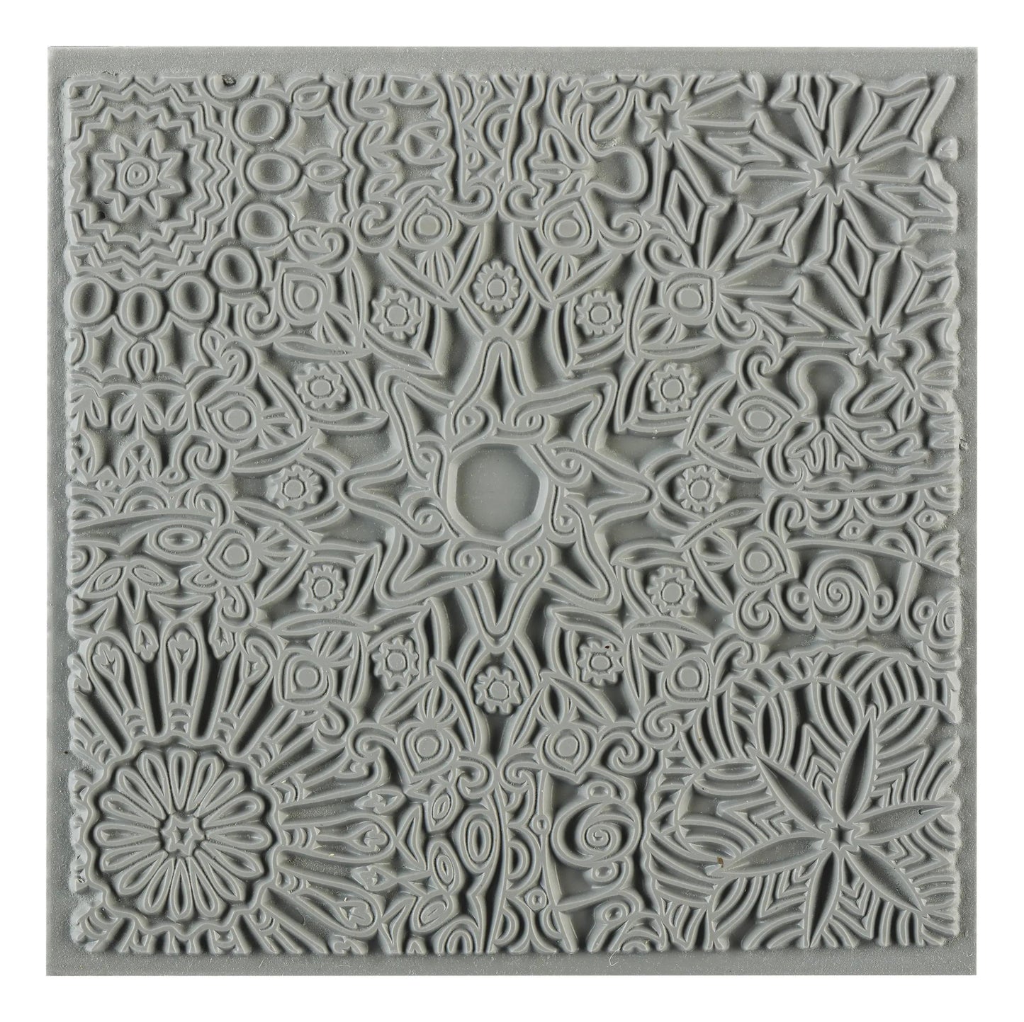 Cernit Mandala texture plate - Grey (Pack x10)