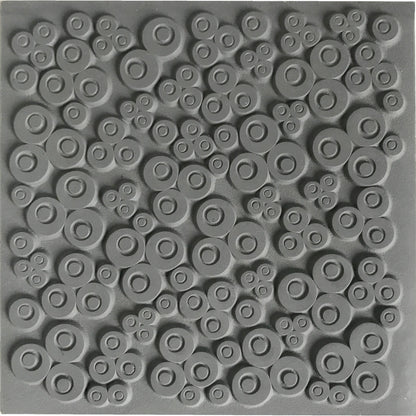 Cernit texture plate Clovers - Grey (Pack x10)