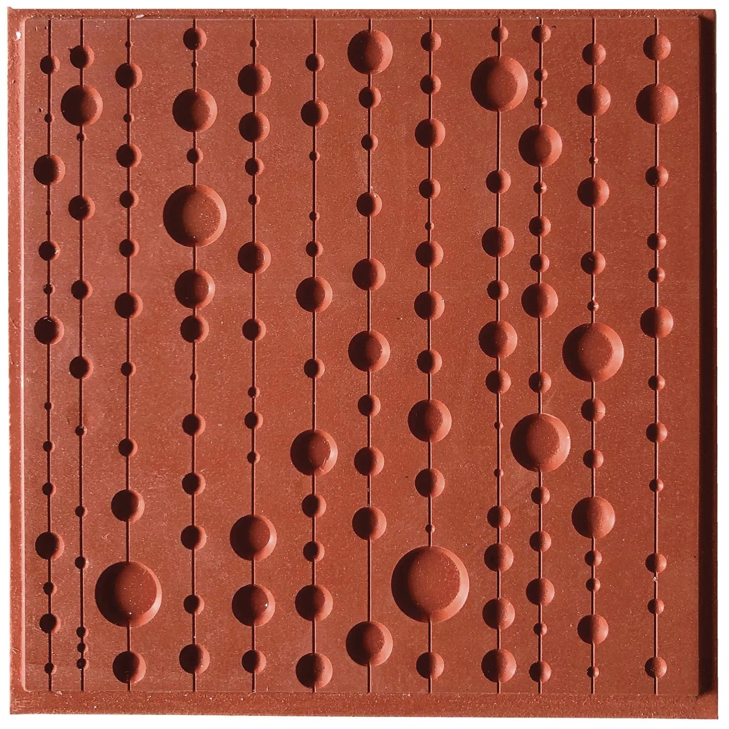 Cernit Pop Curtain texture plate - Grey (Pack x10)