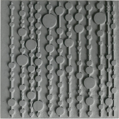 Cernit Pop Curtain texture plate - Grey (Pack x10)