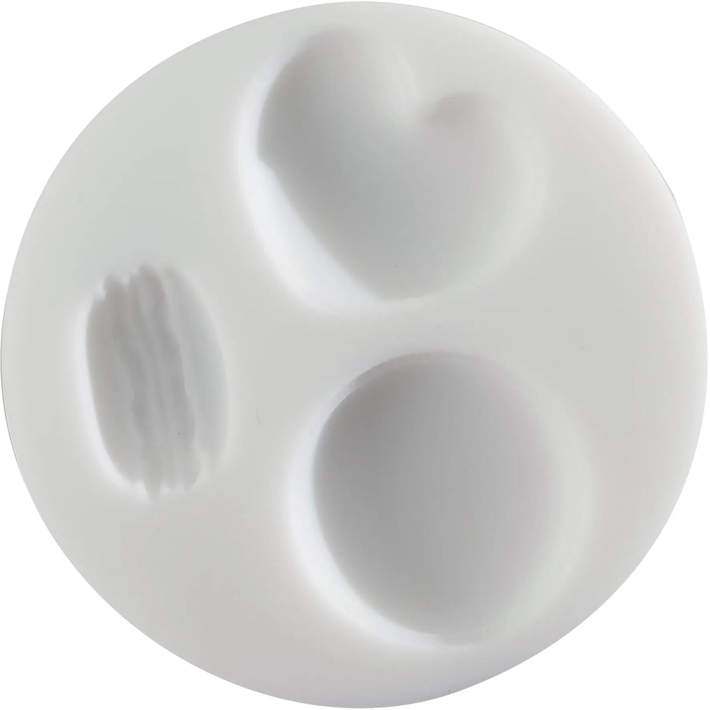 Cernit silicone mold ø 7 cm Macarons - White (Pack x10)