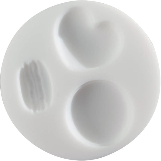 Cernit silicone mold ø 7 cm Macarons - White (Pack x10)