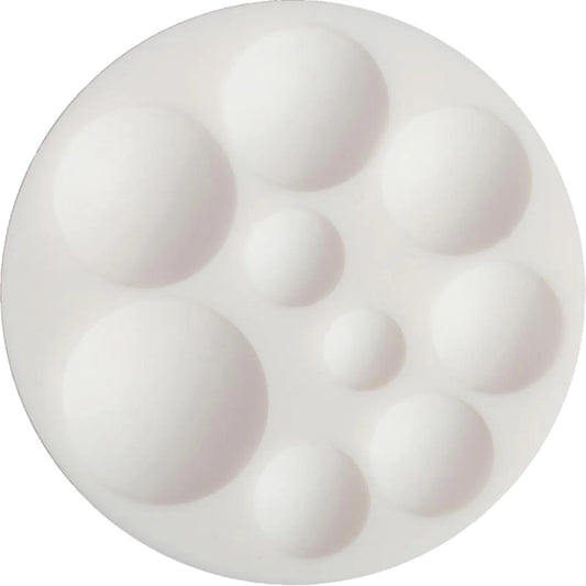 Cernit silicone mold ø 7 cm Round cabochons - White (Pack x10)