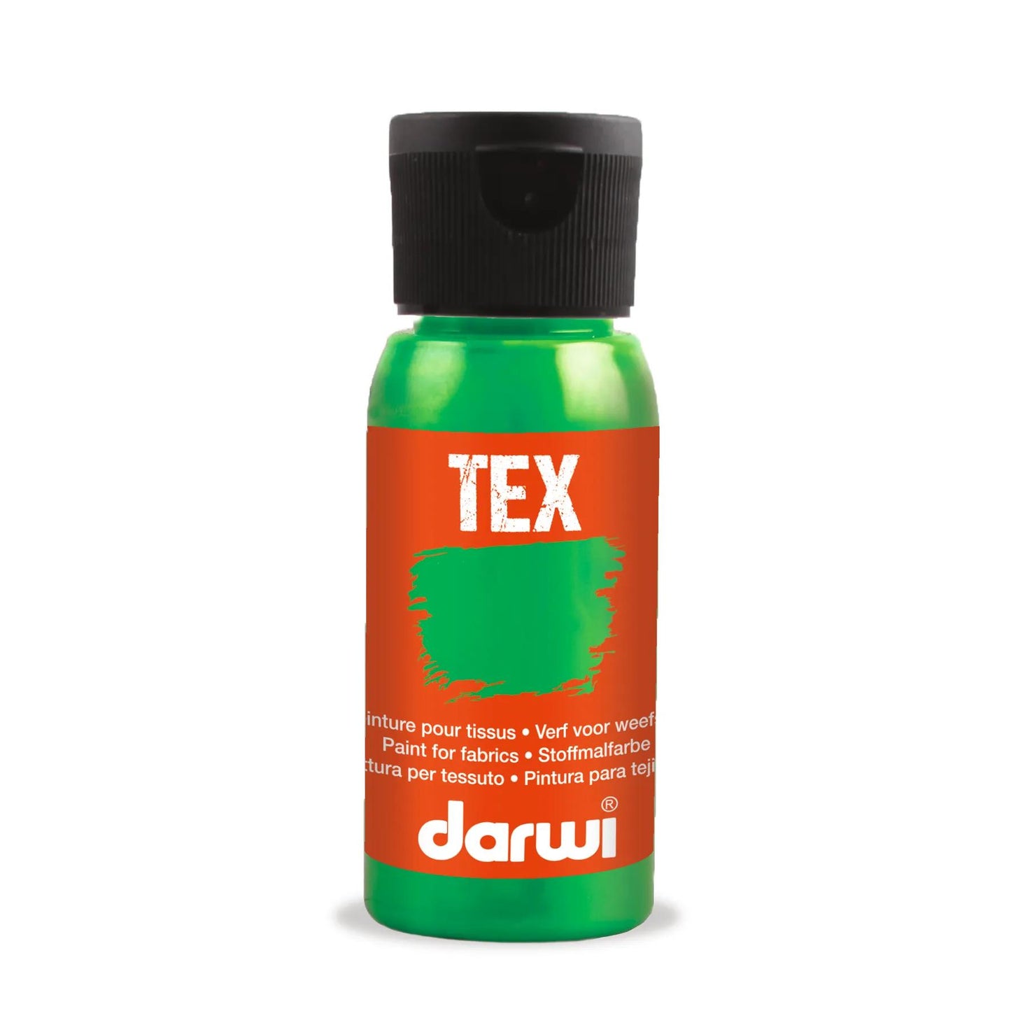 DARWI 50 ml Opaque Textil Malflasche - Kaki (Paket x4)