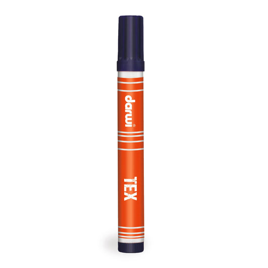 DARWI Marker Textile Painting Fine Conical Point 3mm - Dark Blue 236 (Pack x10)