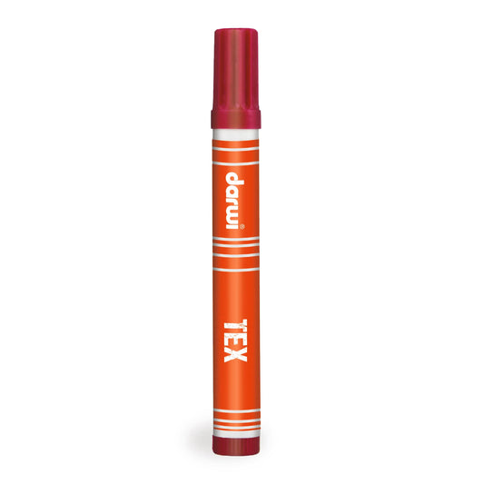 DARWI Marker Textile Paint Fine Conical Point 3mm - Cherry Red 470 (Pack x10)