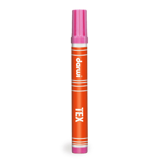 DARWI Marker Textile Painting Point Conical Fine 3mm - Pink 475 (Pack x10)