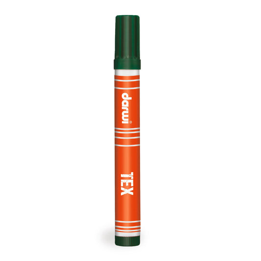 DARWI Marker Textile Paint Fine Conical Point 3mm - Green fir 626 (Pack x10)