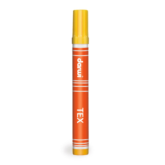 DARWI Marker Textile Point Conical Fine 3mm - Yellow Gold 751 (Pack x10)