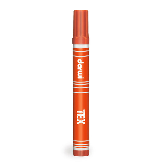 DARWI Marker Textile Painting Point Conical Fine 3mm - Orange 752 (Pack x10)