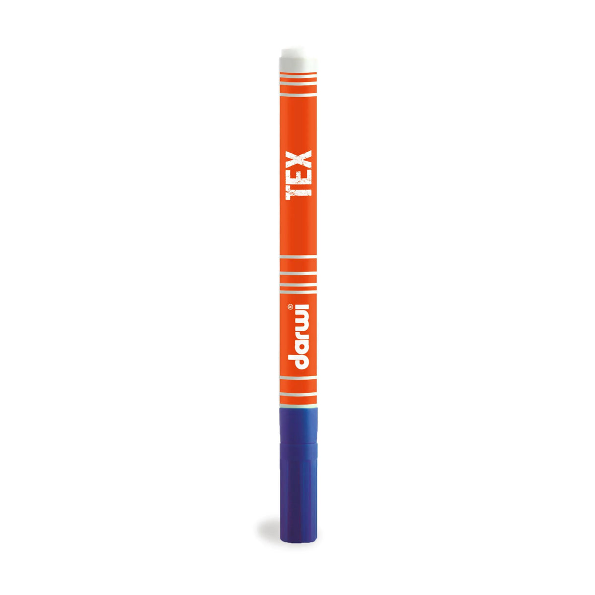 DARWI Marqueur Peinture Textile Pointe Conique Fine 1mm - Bleu foncé (Lot x10)