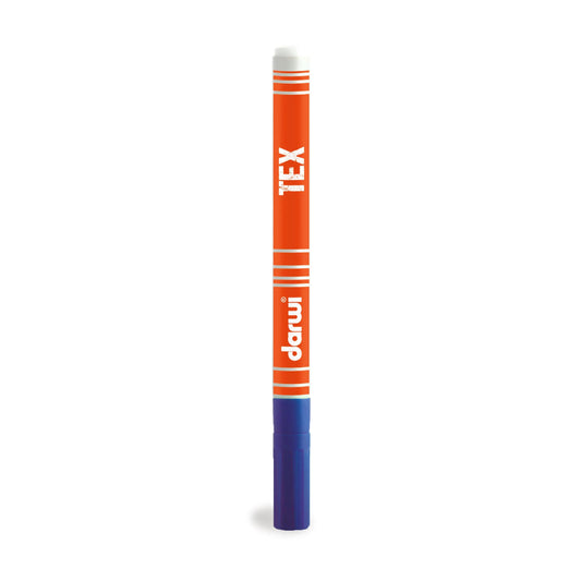 DARWI Marker Textile Paint Fine Conical Point 1mm - Dark Blue 236 (Pack x10)